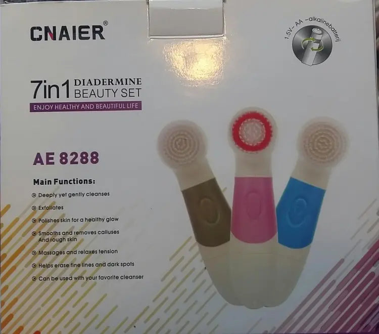 CNAIER 7-in-1 Facial Massager & Cleansing Set
