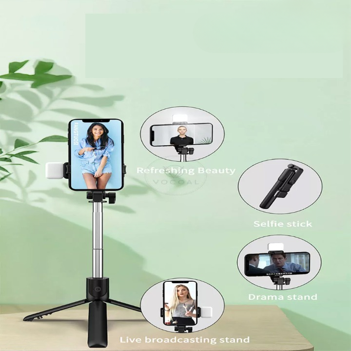 Selfie Stick with LED Light & Bluetooth