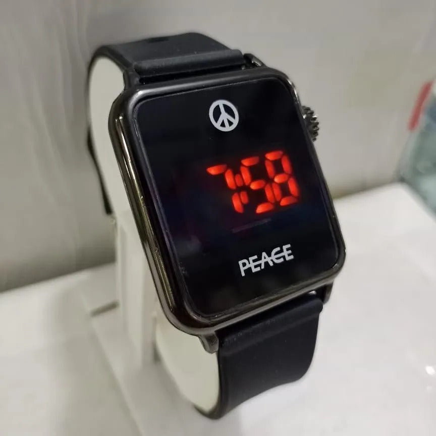 PEACE Minimalist LED Digital Watch