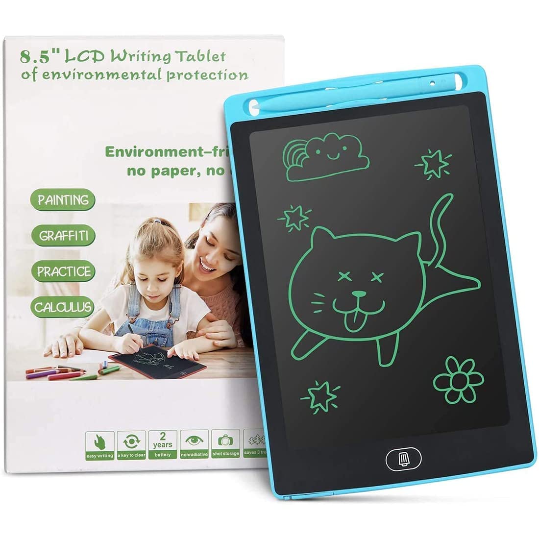 Hardbound Multi Colour LCD Writing Pad