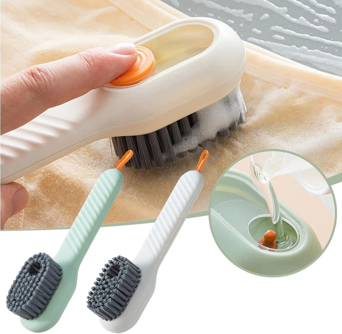 Multi-Purpose Liquid Dispensing Shoe Cleaning Brush
