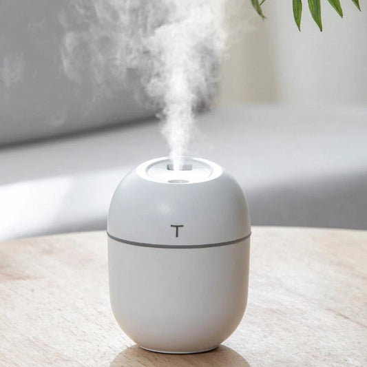 250ml USB Mini Air Humidifier – Portable Cool Mist Aroma Diffuser for Bedroom, Office, Car & Travel | Quiet Desk Humidifier
