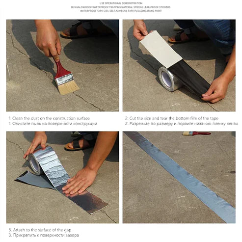 Aluminum Foil Super Fix Butyl Tape