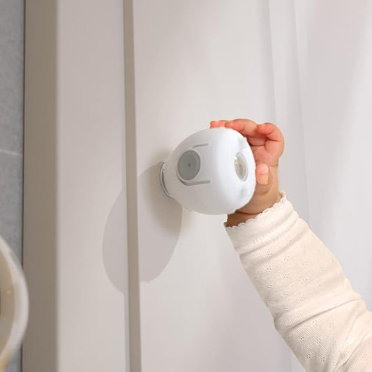 2-Pack Baby Safety Door Knob Covers – Child Proof Door Lock Handles, Anti-Turn Doorknob Protector for Kids Safety (Random Color)