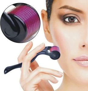 0.25mm Derma Roller for Face & Beard – Micro Needling Skin Care Tool for Acne Scars, Glowing Skin & Hair Growth (Men & Women