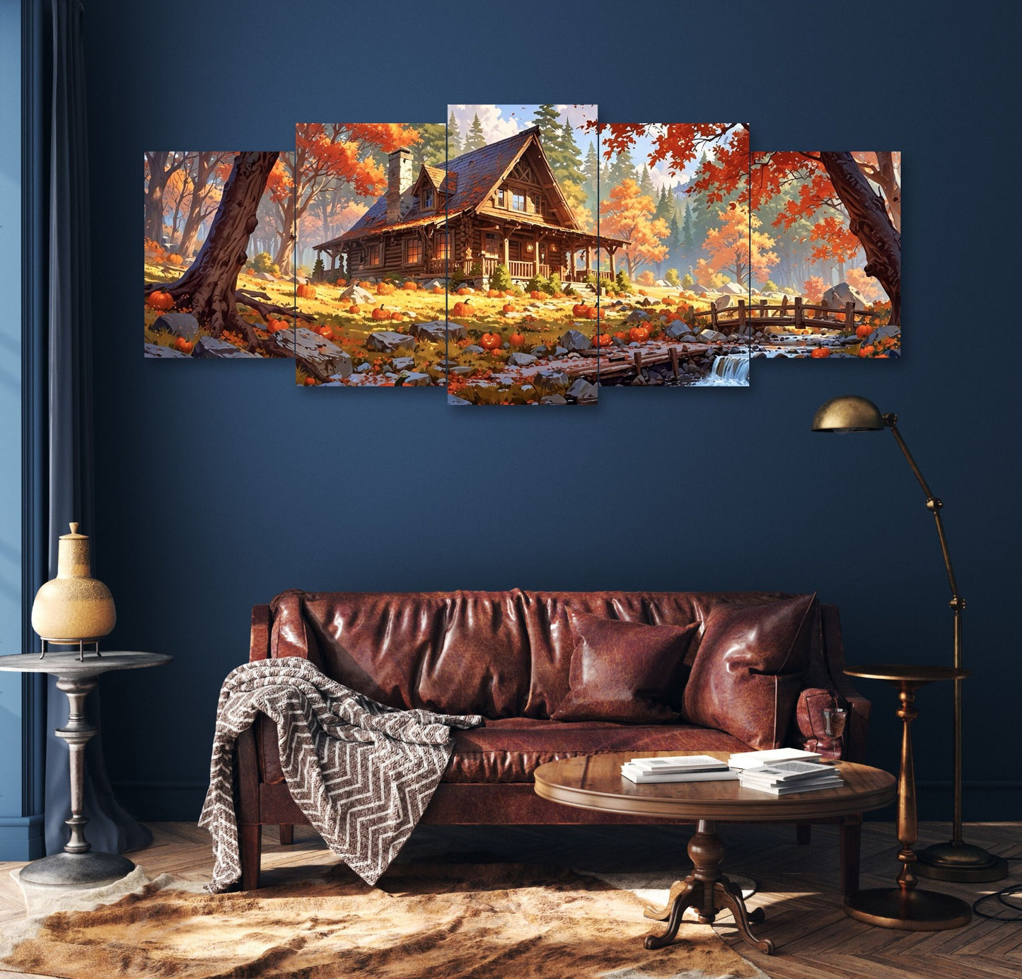 Autumn House Set of 5 Wall Frames