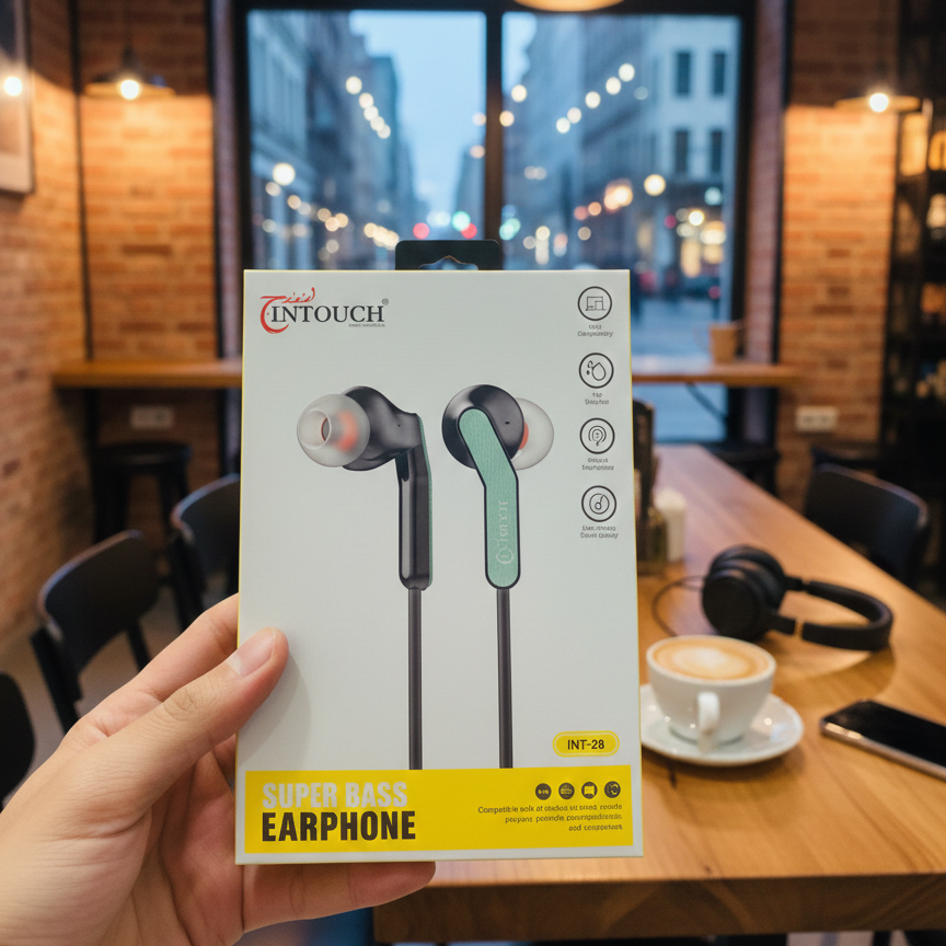 Intouch INT-28 Super Bass Wired Earphones