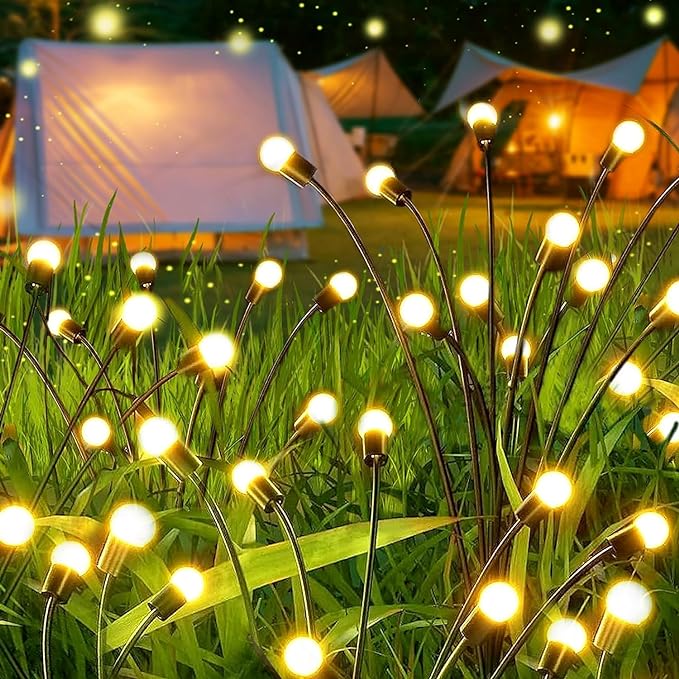 LED Solar Firefly Garden Lights