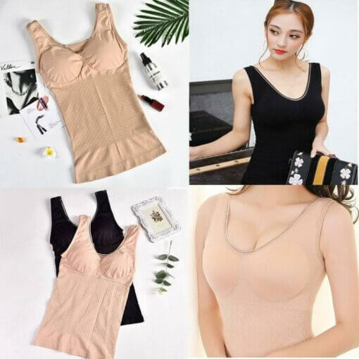 SlimFit™ Women’s Black Body Shaper Top