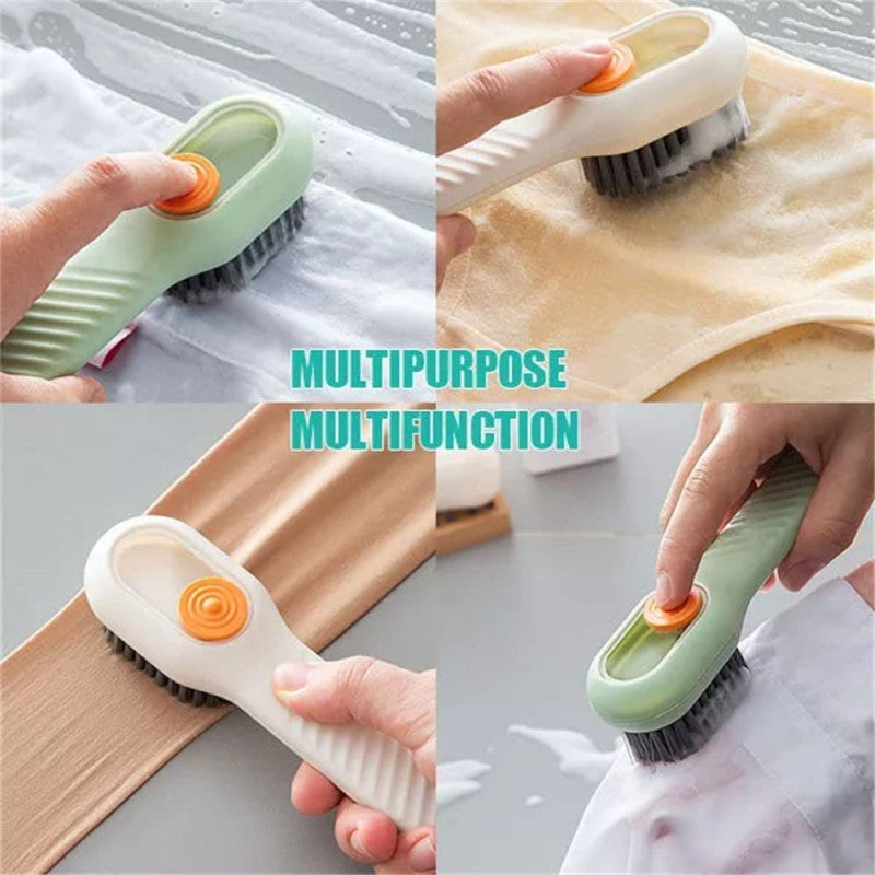 Multi-Purpose Liquid Dispensing Shoe Cleaning Brush