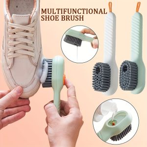 Multi-Purpose Liquid Dispensing Shoe Cleaning Brush
