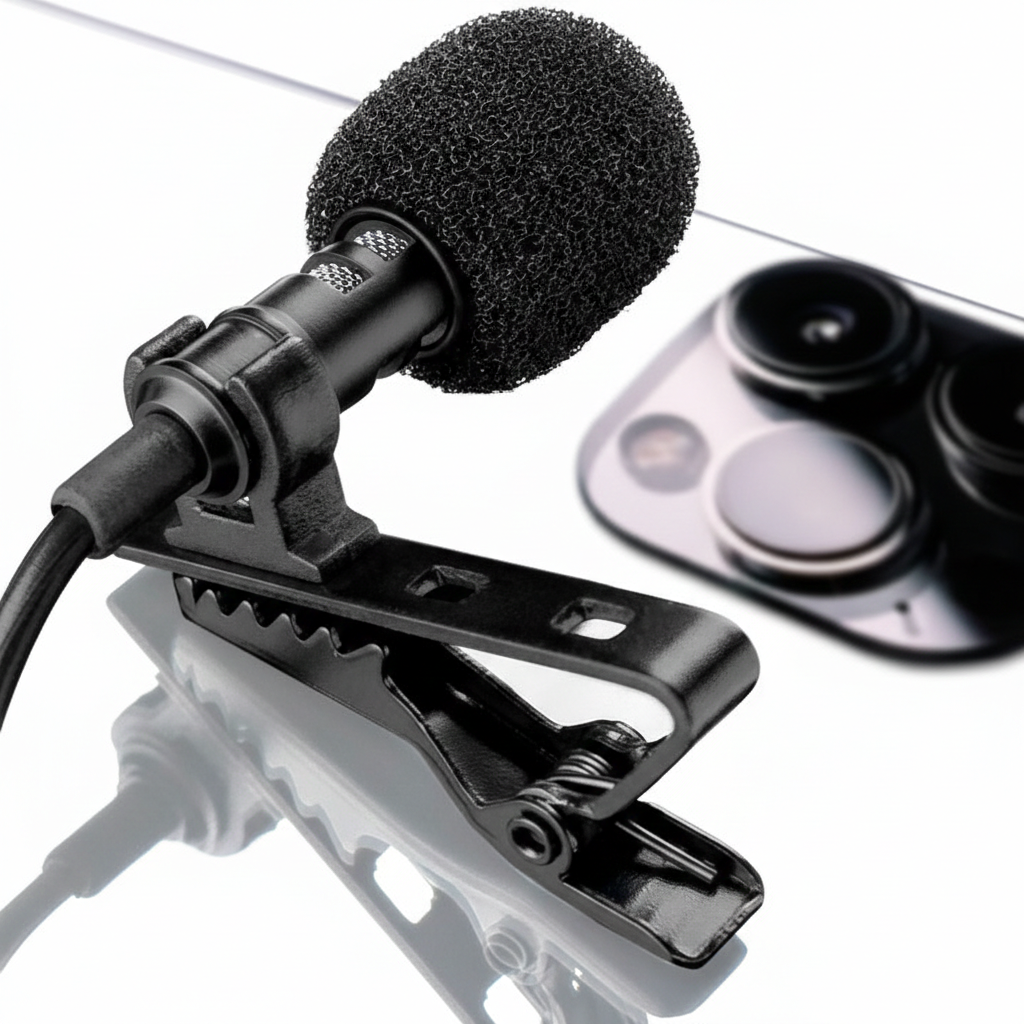 Professional Lavalier Microphone 3.5mm AUX