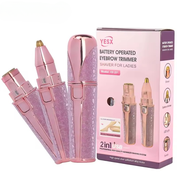 YESX HX-201 2-in-1 Eyebrow & Facial Hair Trimmer