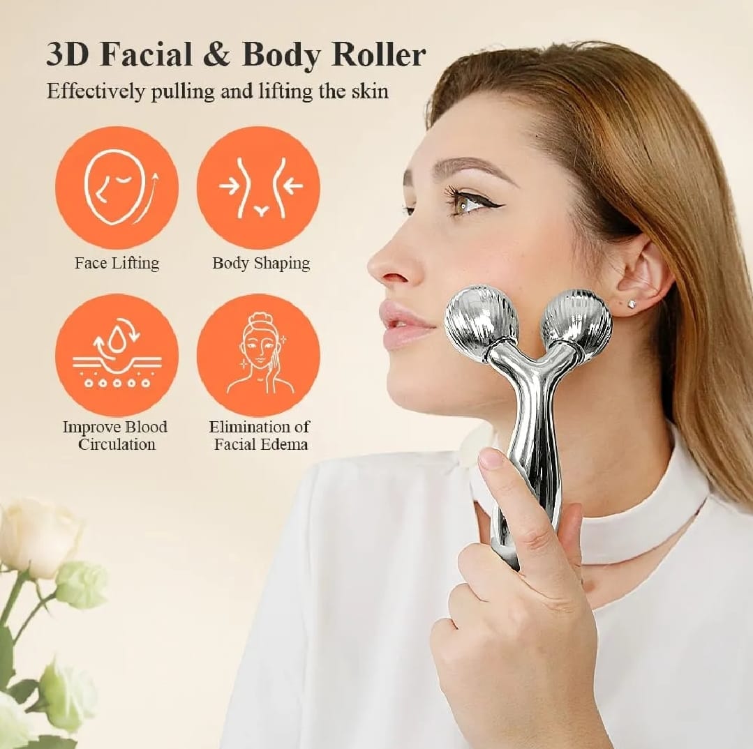 3D Face Massager Roller – Y Shape Facial