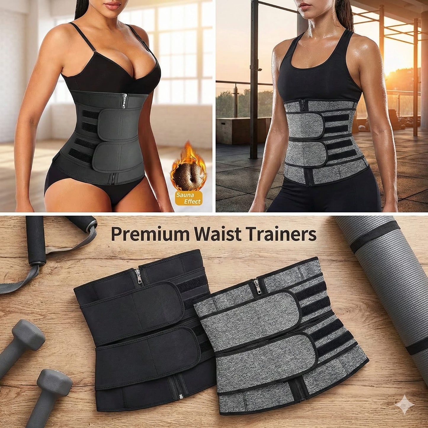 Women Waist Trainer Neoprene Body Shaper Belt