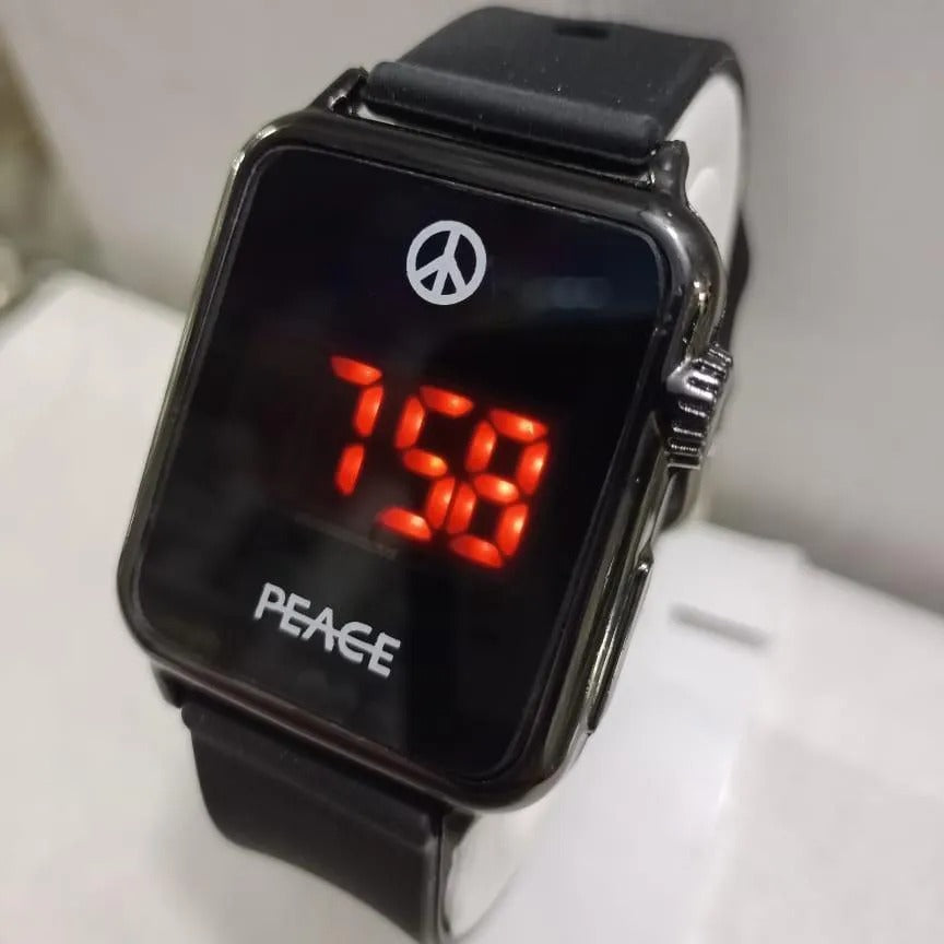 PEACE Minimalist LED Digital Watch